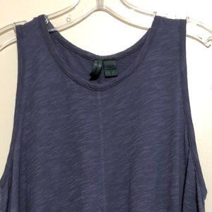 Anthropologie Dusty Blue Sleeveless Swing Tank S